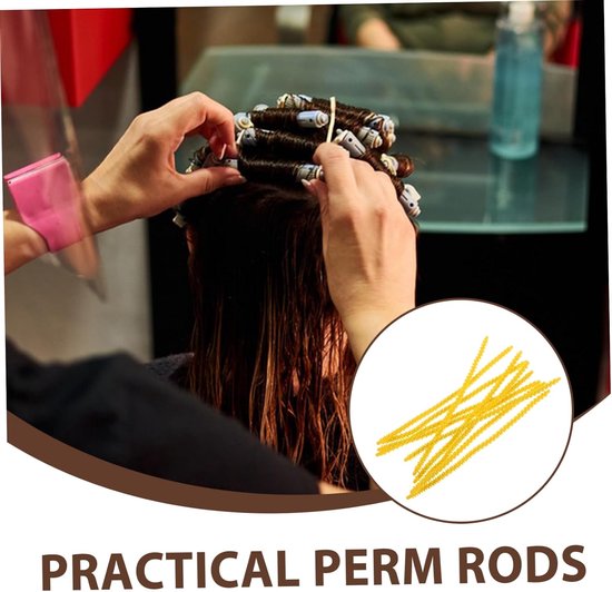 10 Stuks Spirale Permanent Rods Kleurige Krulstangen voor Haarstyling voor Thuis Salon Gebruik Geschikt voor Korte Lange Haarstijlen — afbeelding 5