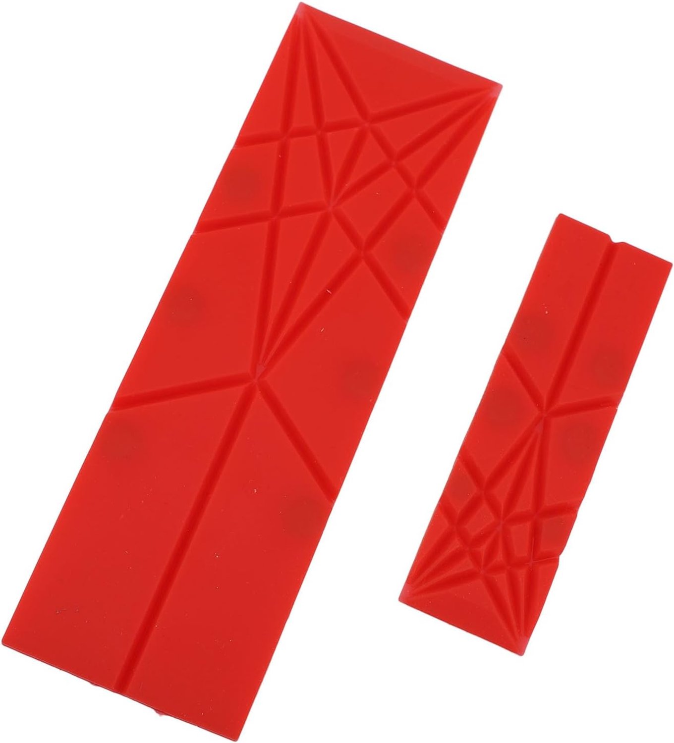 Annadue Platte Maatlepels, 3-in-1 Opvouwbare Maatlepel, Multifunctioneel Keukengadget, 6 Verschillende Maten Gebruiksvoorwerpen voor Bakken, Koken (rood)