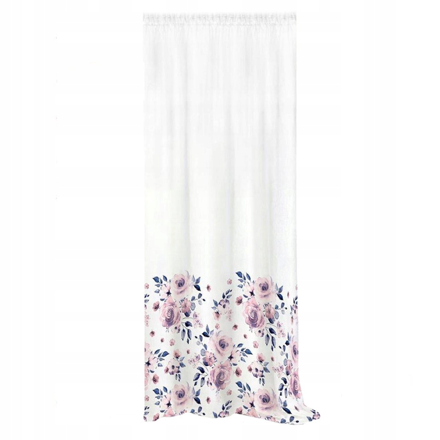 Decoratieve Gordijnstof 140x250cm met Plooitape, Bloemendessin