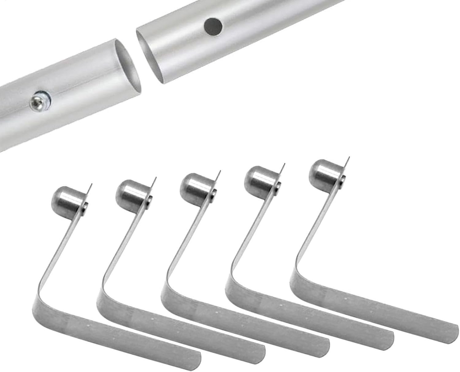 Paddle Clips 5 stuks V-vorm borgpen