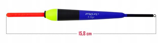 PRO FL Doorvoer Dobber 3g 15.8cm - Zender of Gele Top — afbeelding 3