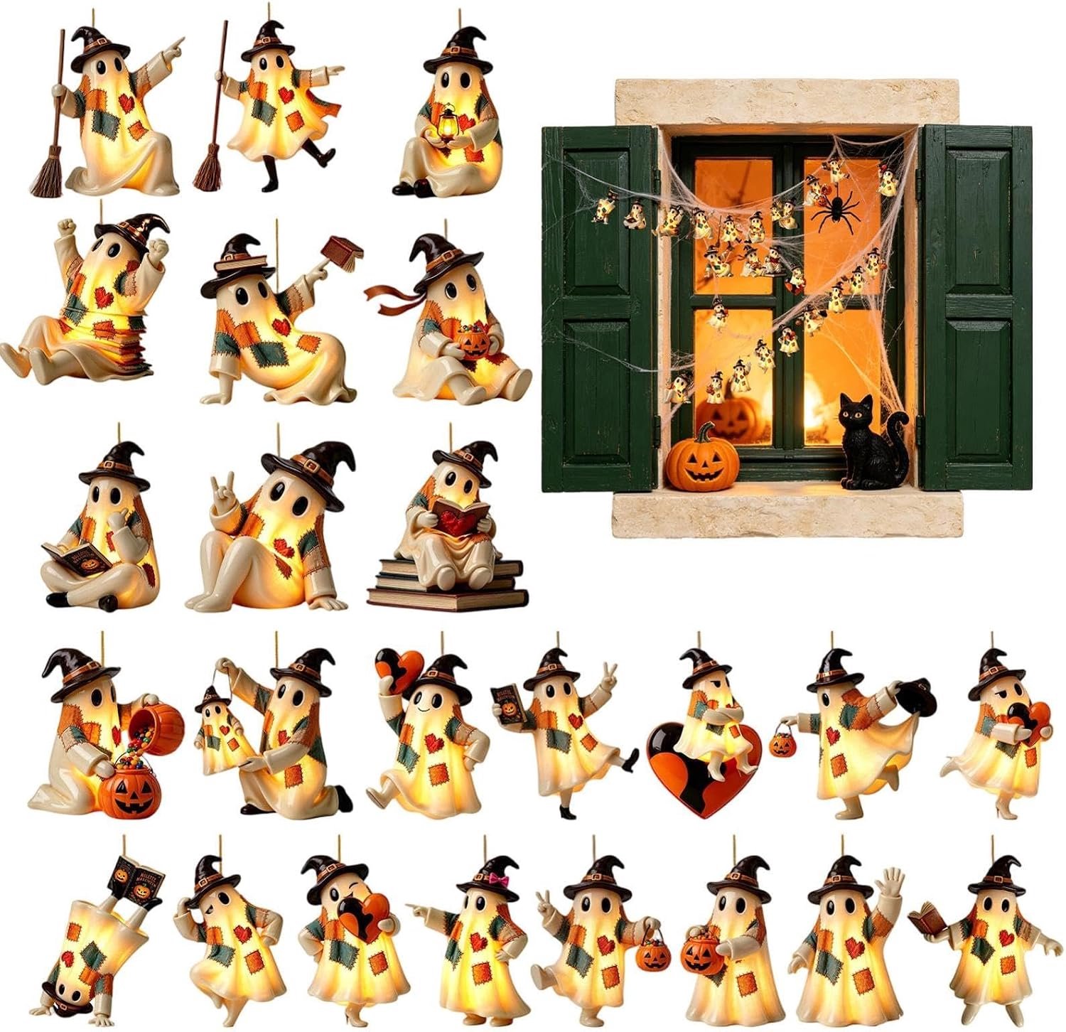 Ghost Toys Countdown Kalender 24-daagse 2D acryl quilten bedels