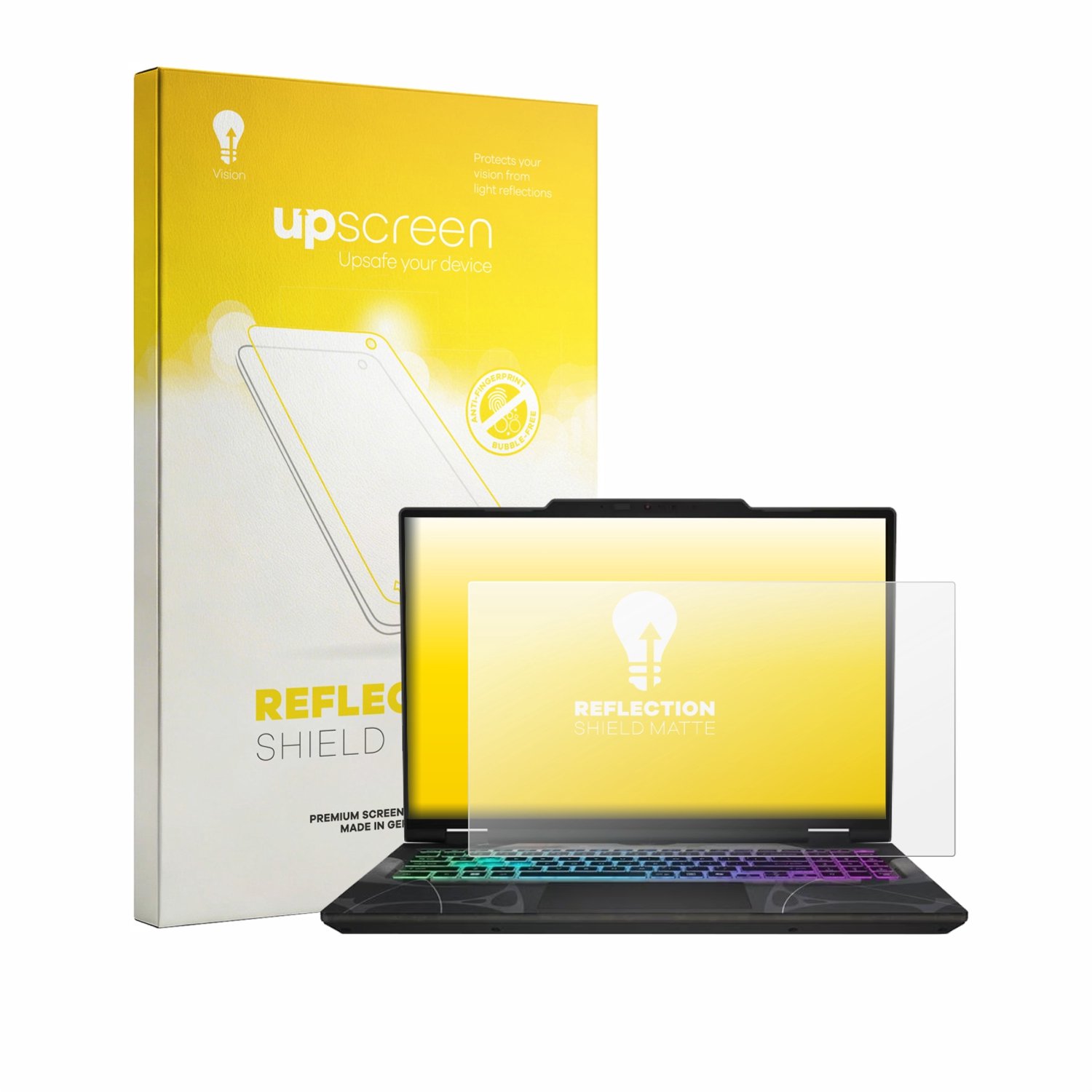 upscreen - Screenprotector voor MSI Cyborg 15 B13W - Folie Beschermfolie anti glare matte