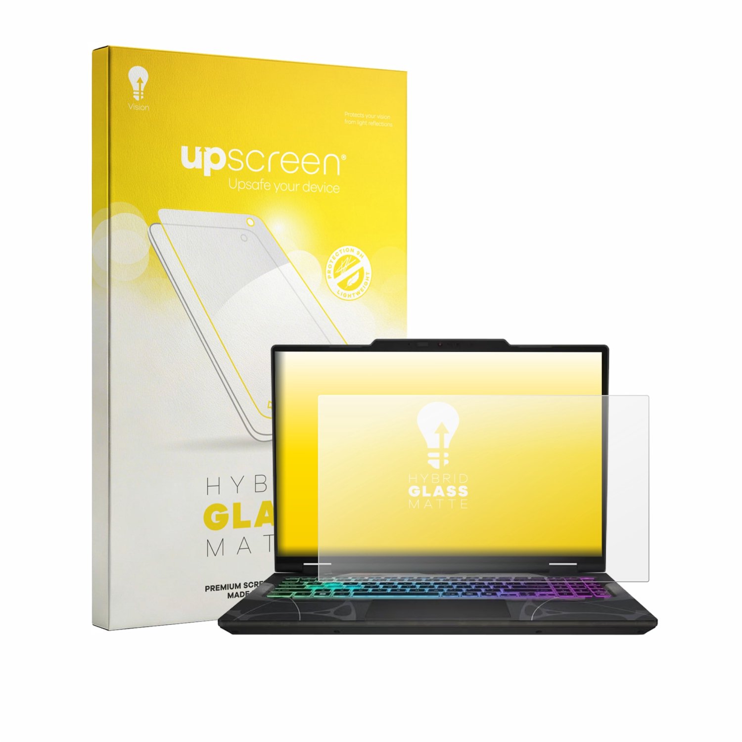 upscreen - Screenprotector voor MSI Cyborg 15 B13W - Folie Beschermfolie Beschermglas matte