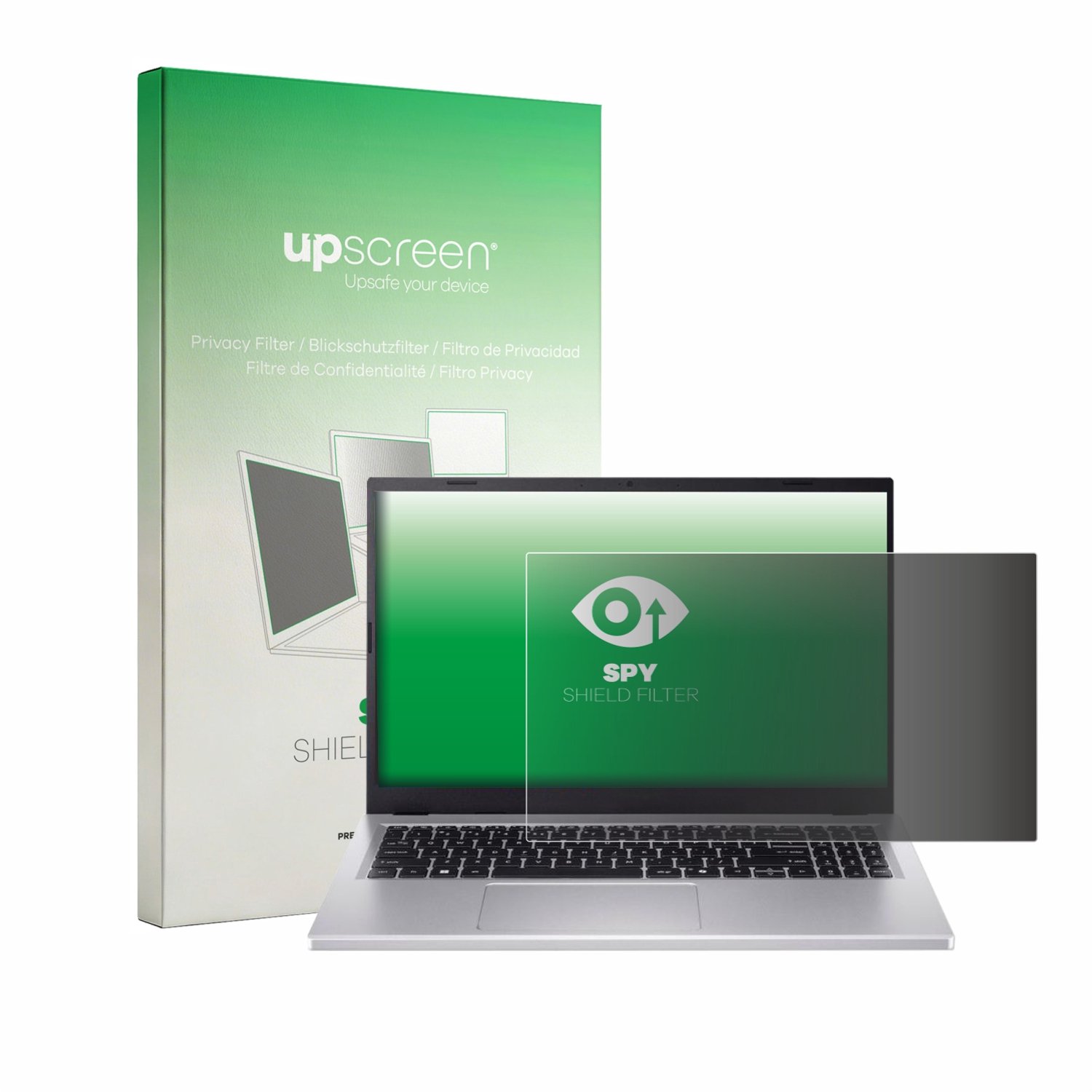 upscreen - privacyscherm voor Acer Extensa 15 - privacy filter screenfilter Blauwlichtfilter
