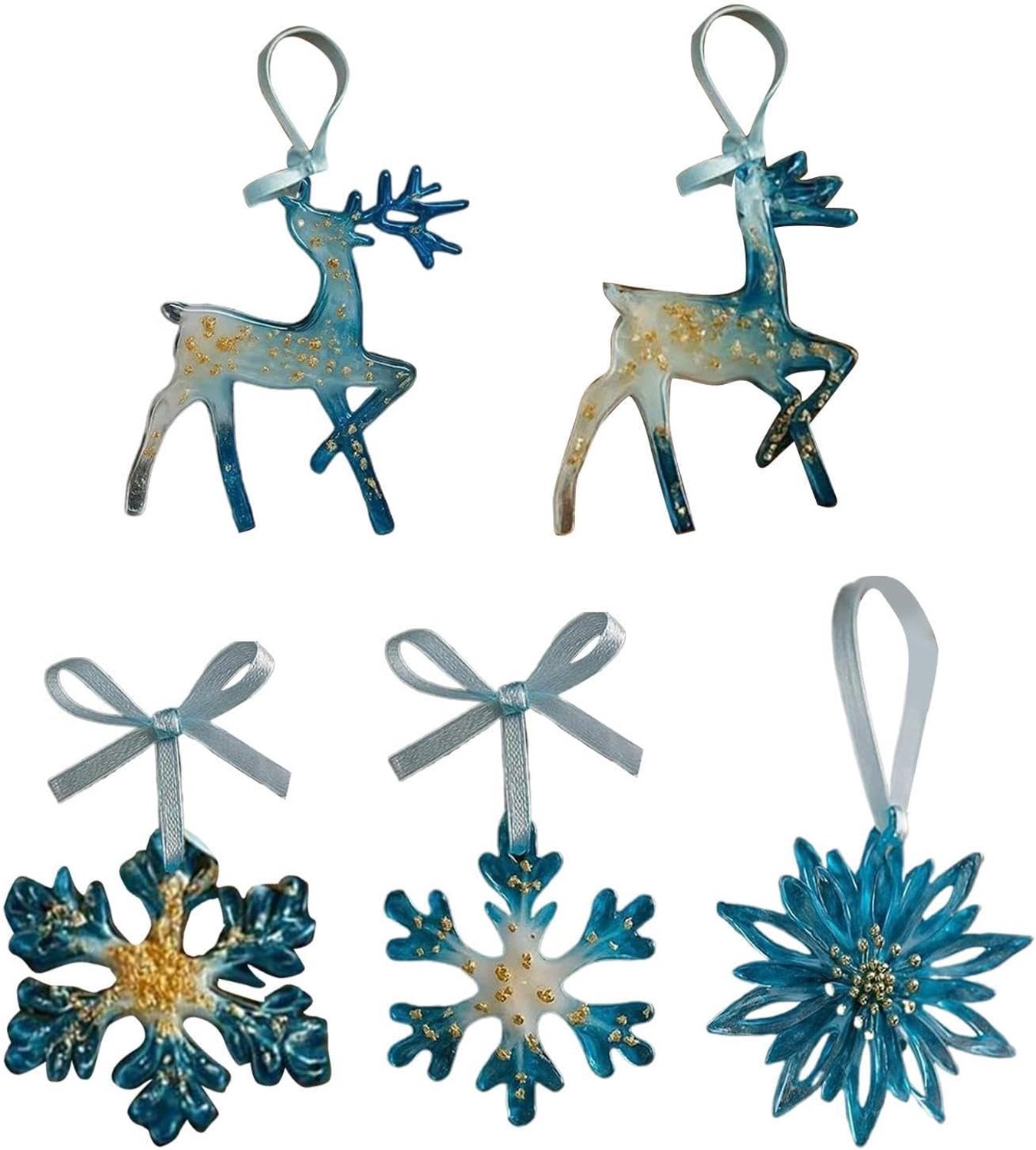 Kerstboom Versiering 2D Acryl Winter Decoraties Rendier Ornament