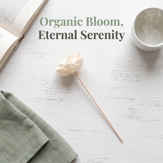 5 Stuks Delige Aromatherapie Diffuser Stokjes met Natuurlijke Camellia Geur Duurzame Plantenmaterialen Geschikt voor Olieverspreiders Smalle Vazen voor Huis Kantoor Frisse — afbeelding 2