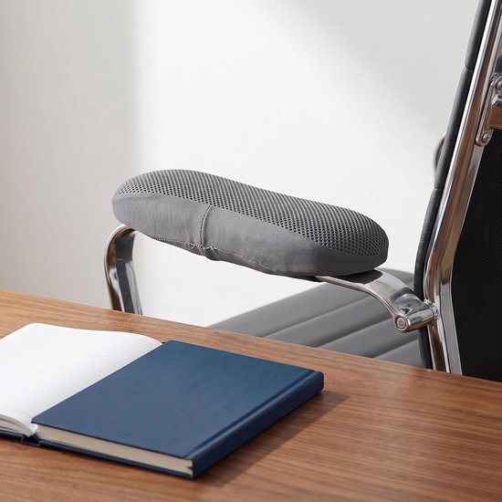 6 Stuks Delige Rekbare Stoffen Armleuninghoezen voor Bureaustoelen Stofdichte Beschermhoezen voor Kantoorstoelen Ademende Armleuningbeschermers Comfort — afbeelding 3