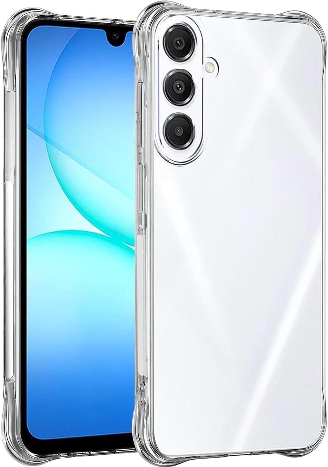 Hoesje voor Galaxy A17 5G Hoesje, voor SamsungA17 SM-A176B Cover voor Meisjes Vrouwen, Clear Transparant Zachte Flexibele TPU Slanke Telefoon Beschermhoes Cover voor Samsung Galaxy A17 Clear