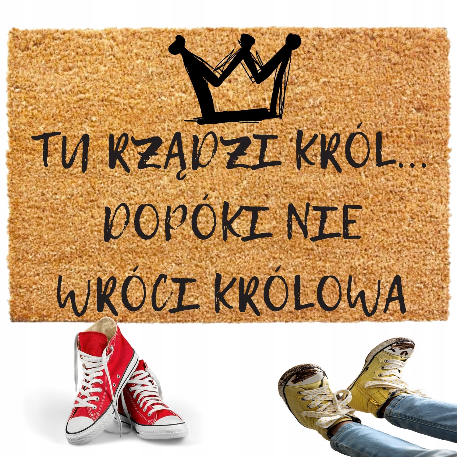 Kokos Wycieraczka 40x60cm - Antislip, Dikke Vezels