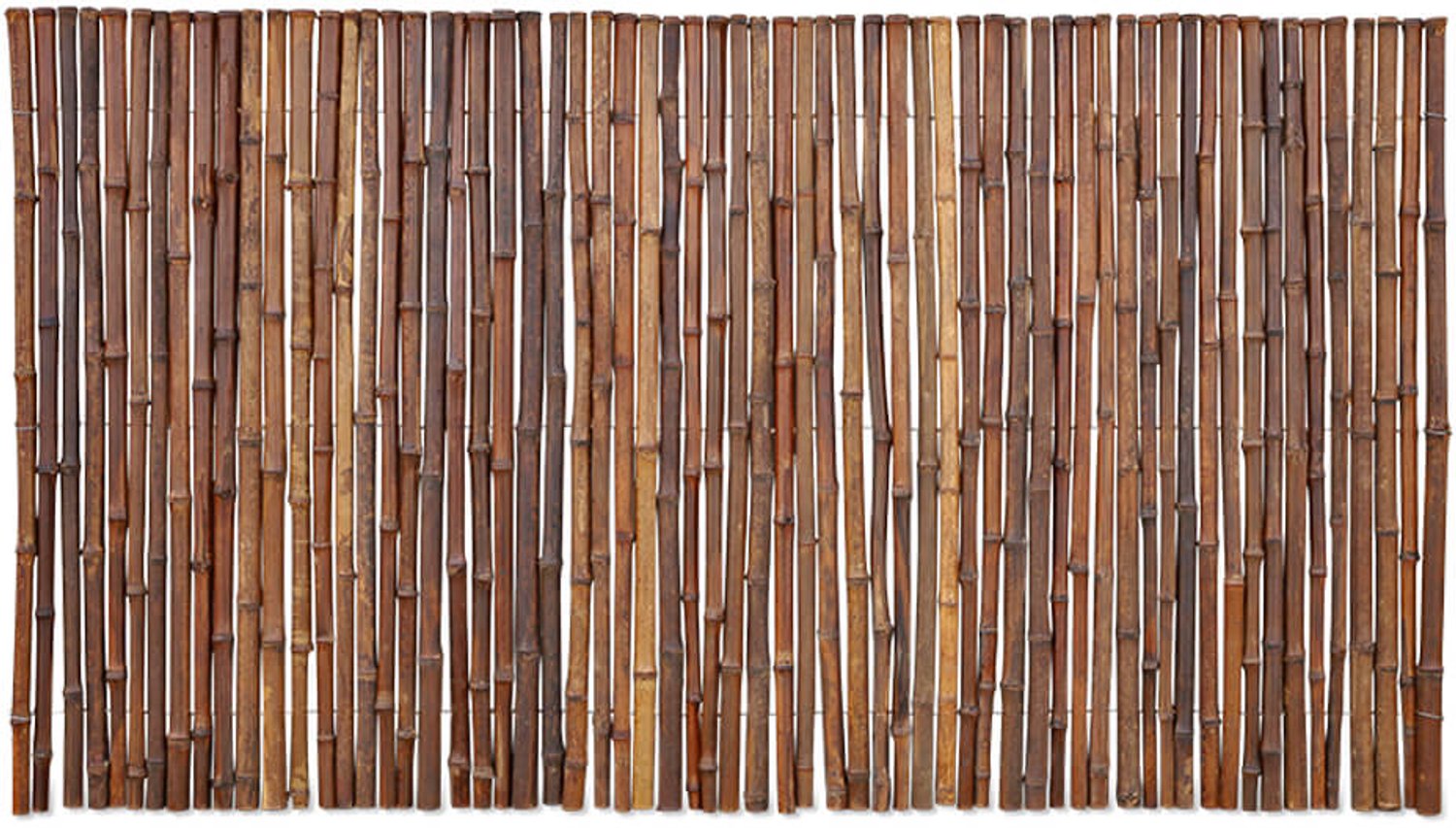 Bamboebaas® bamboemat Midi - B180 x H100 cm - Donkerbruin - Natuurlijke afscheiding - Schutting op rol - Duurzaam bamboe - Meer privacy - Tuin & balkon - Eenvoudige montage
