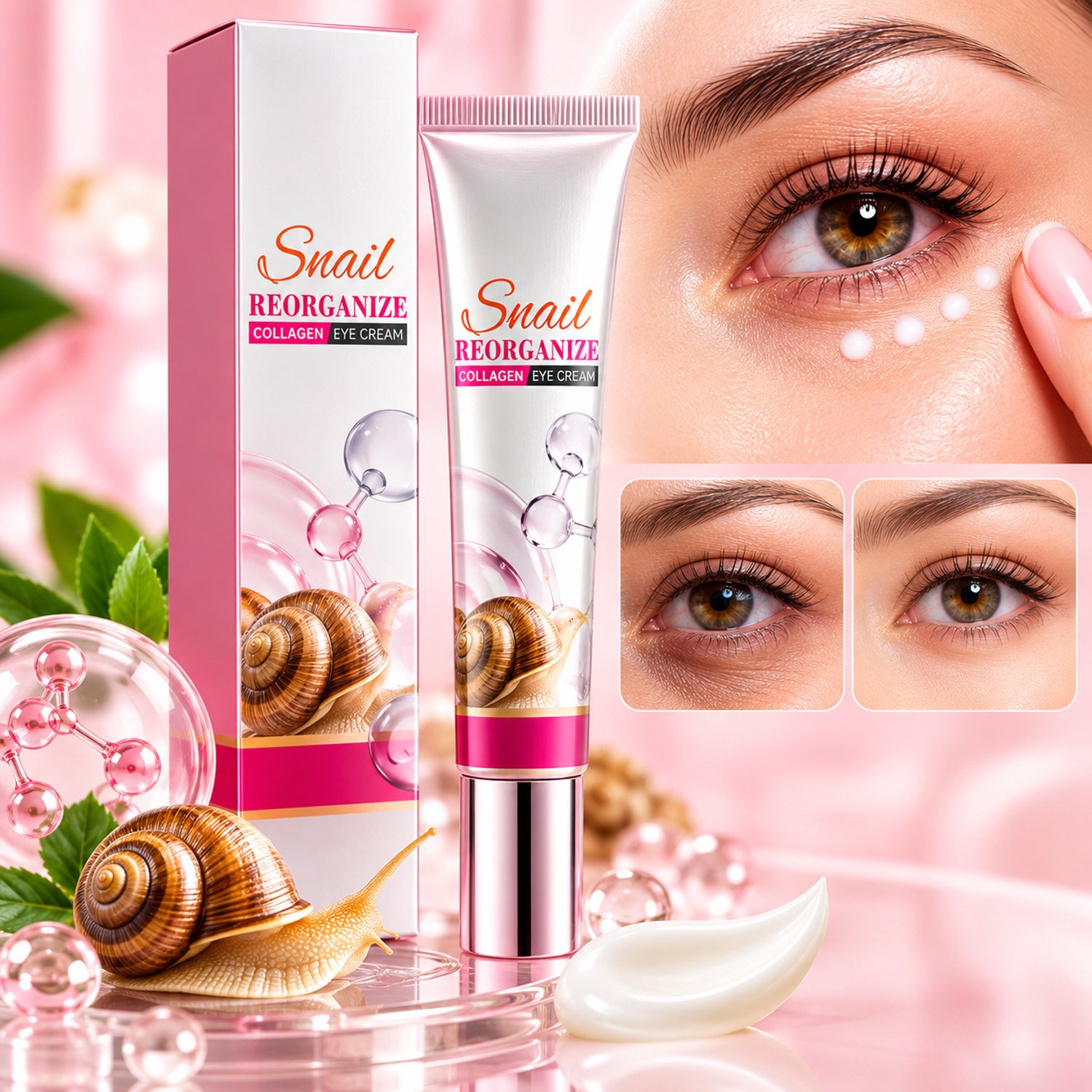 Slakken Collageen Oogcrème – Hydraterende Verzorging – 20g