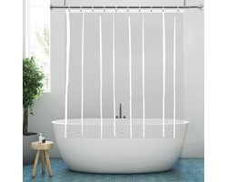 Yisure Douchegordijn transparant kort 150 x 150 cm waterdicht - ShopVlot