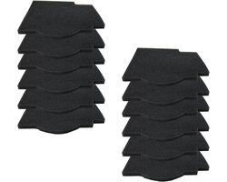12 stuks filters voor Lunos Silvento afvoerapparaat vervangingsfilter voor 2/FSI-R luchtfilter, 191 x 166 mm stoffilter (nr. 039 721)