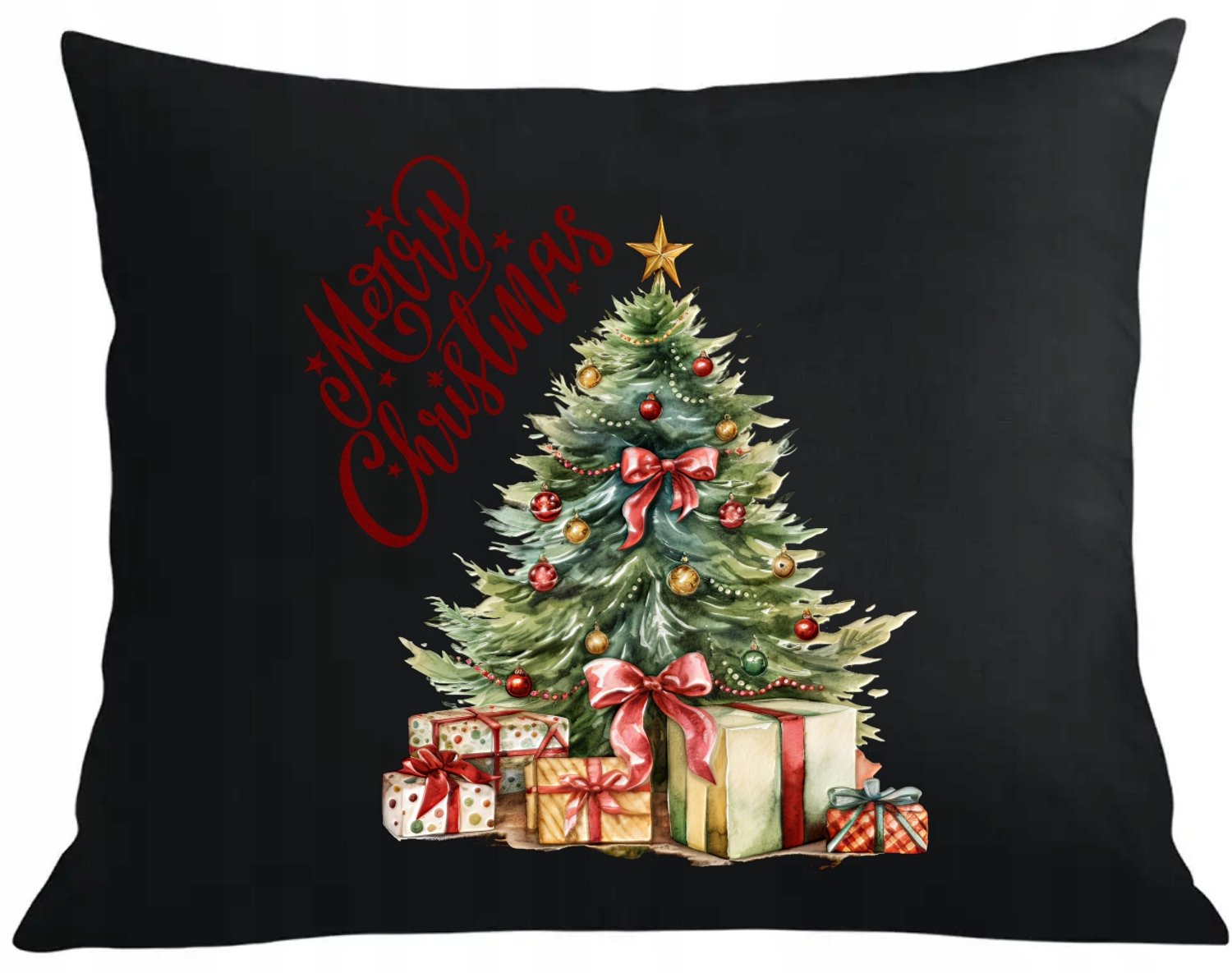 Kerst Kussenhoes 40x40cm met Vulling - Feestelijk Cadeau