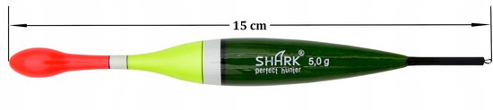 Shark Doorvoerspinner van Balsa - 5,0g / 15cm - Perfecte Kwaliteit — afbeelding 2
