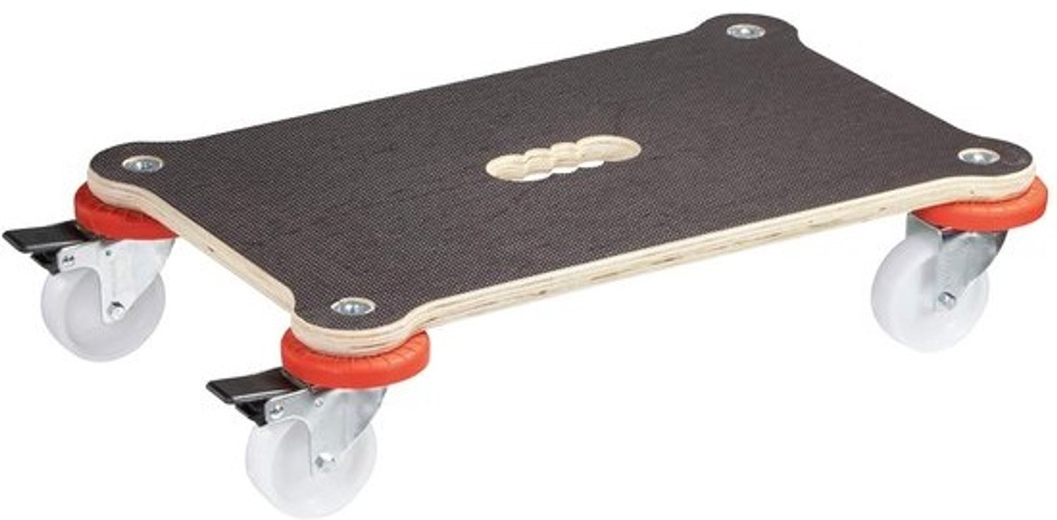 Robuuste transportdolly - 200 kg - Antislip verrijdbaar plateau - voor zware verhuisdozen en apparatuur