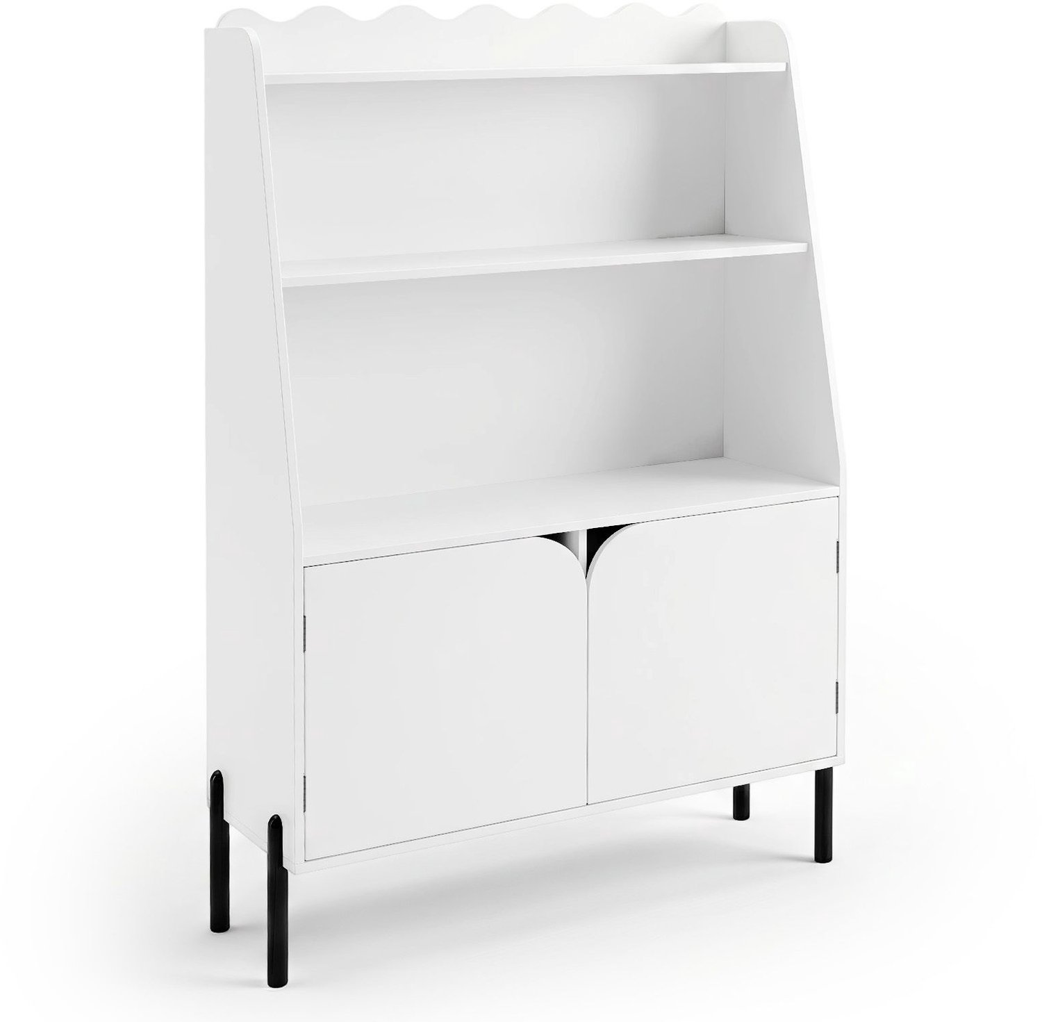 SureDeal® - Boekenkast - Montessori Kinderrek - Open Vakken - Deuren - Wit