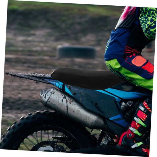 2 Stuks Vierwiel Zitkussen Wieler Motorfiets Passagier Minibike Omslag Vuil Zadel Rug Zitkussen Voor Crossmotor Achterkant Quad Pitfietsstoelkussen Atv-kussen Zwart Polyester — afbeelding 2