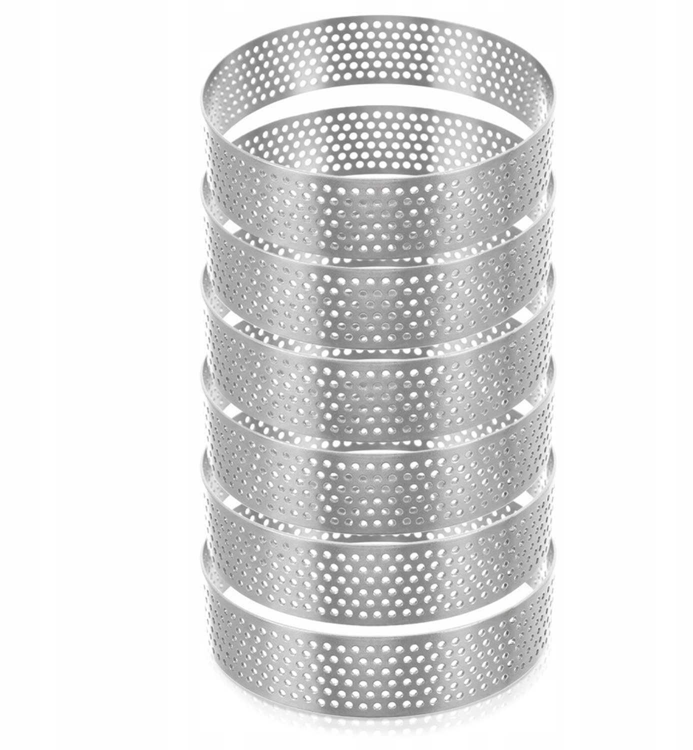 6x Geperforeerde Tartaletvormpjes - 8 cm