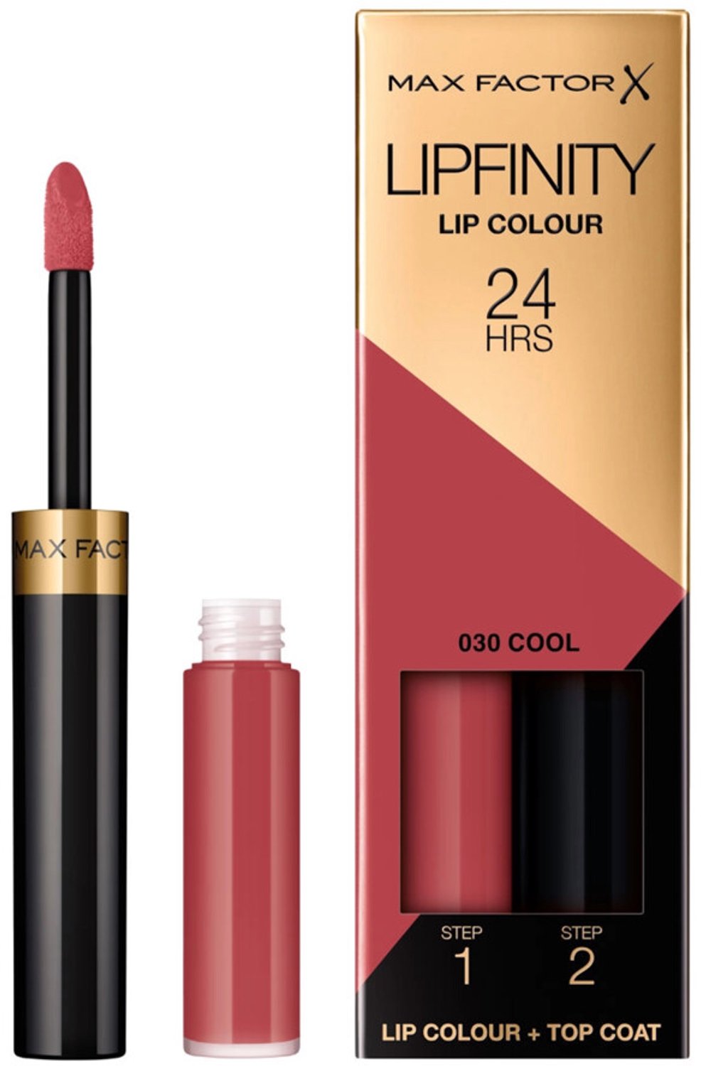 Max Factor - Lipfinity Liquid Lipstick 030 Cool - 2 x 2,3 ml - Voordeelverpakking