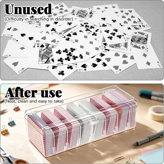 2 stuks indexkaartenbox, A8 met stickers, 24,8 x 10 x 7,5 cm — afbeelding 5