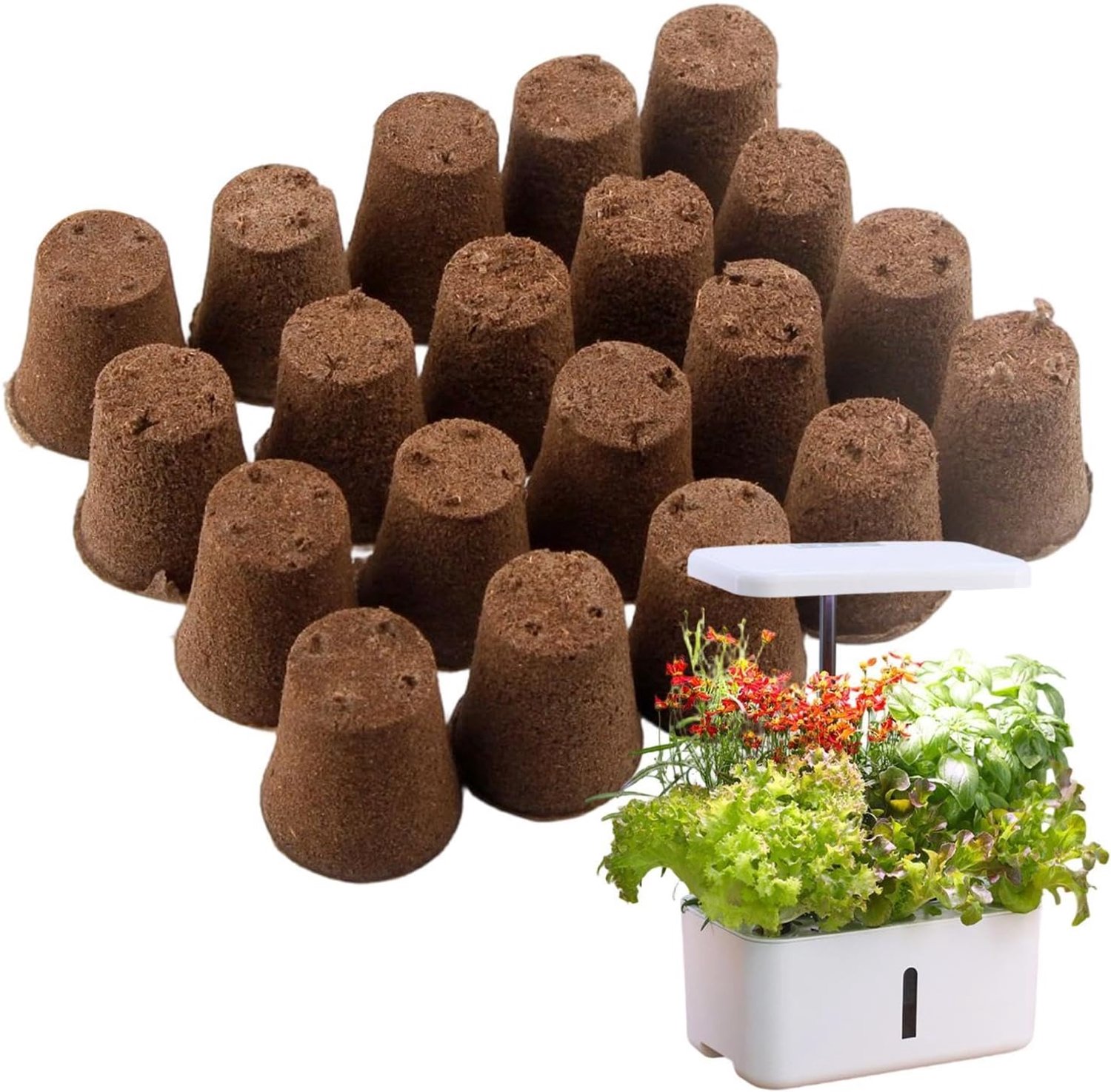 Hydrocultuur groeisponzen, 20 stuks, plantenwortelblokken, herbruikbare kweekkubussen, vervanging van het substraat voor groenten, bloemen, tuin, balkon, kas, meervoudig