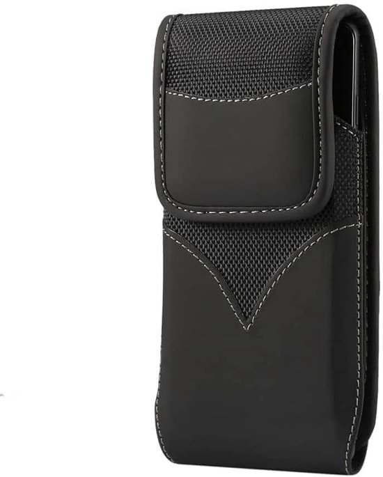 New Style Nylon Belt Holster with Swivel Metal Clip voor Intex Aqua Trend Lite SIM TD-LTE - Black — afbeelding 4