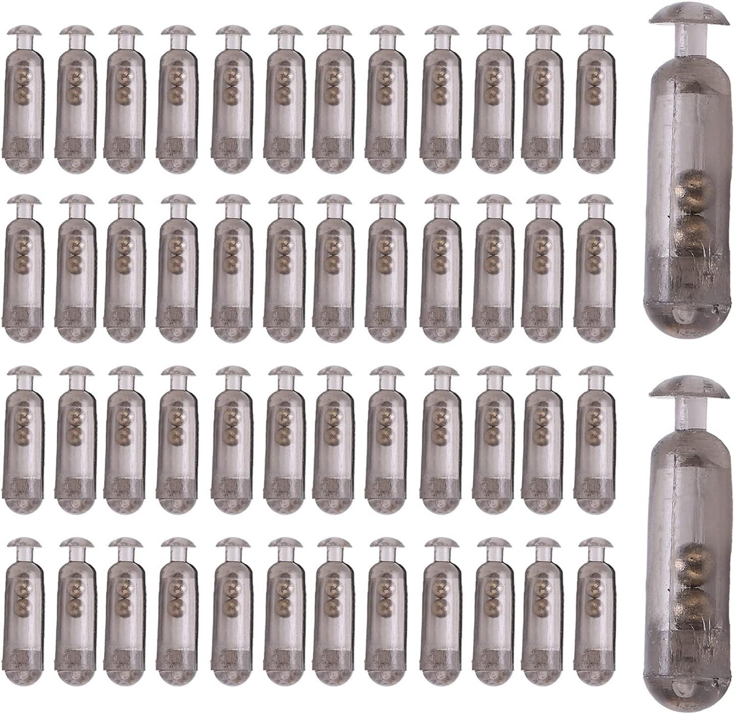 Vissen Lure Bait Rattle - 50 Stuks 15mm Vissersaccessoires voor Zacht Vissen met Geluidseffecten