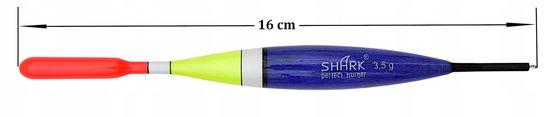 Shark Doorvoer Dobber Balsa 3,5g / 16cm - Perfecte Kwaliteit — afbeelding 2