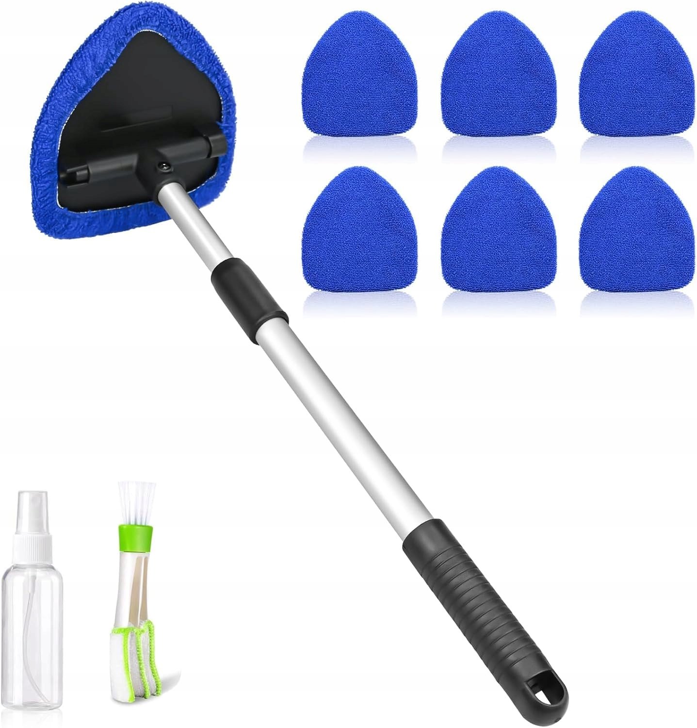 Merkloze Ramenwisser Auto met Microvezel Pads - 9 Delige Set