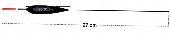 SHARK Perfekt Hunter Balsa Dobber 4,0g / 27cm - Hoge Kwaliteit — afbeelding 2