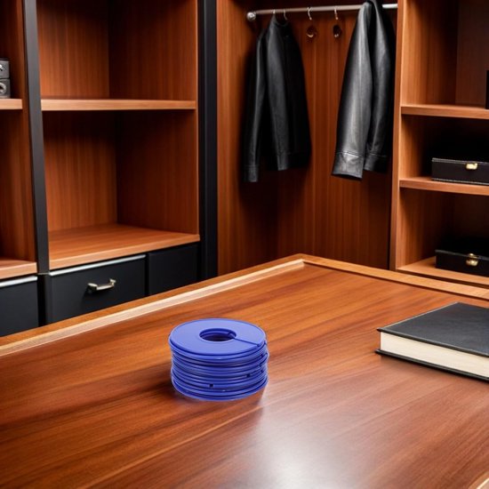 20 Stuks Ronde Plastic Kleding Scheiders Stevige Kast Verdelers voor Kledingorganizer Duurzame Garderobe Scheidingsringen voor Kledingstang Plankindeling — afbeelding 4