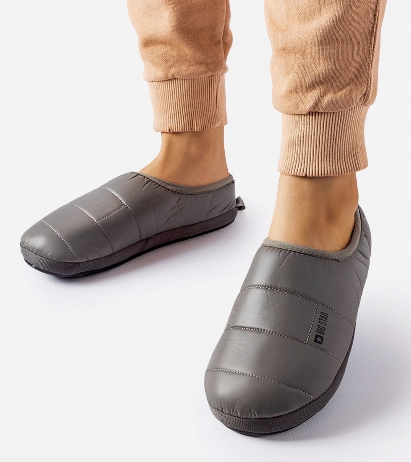 Big Star Dames Pantoffels Grijs Maat 36 - Warm & Comfortabel