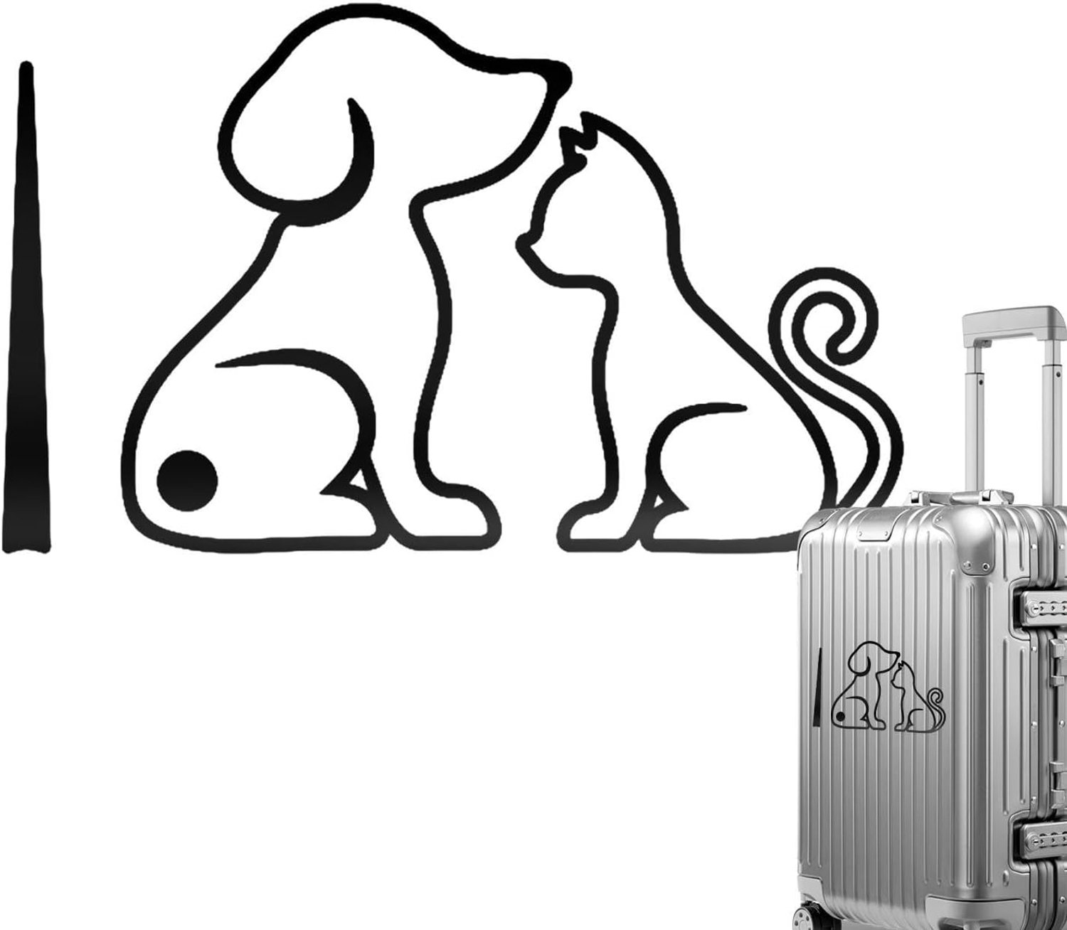 Bewegende staartstickers autodecoratie, achterruitstickers voor SUV Uniek