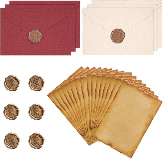 Vintage Briefpapier Set 28 Stuks met Enveloppen — afbeelding 2