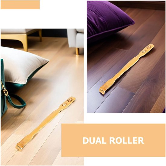 3 Stuks Delige Houten Rugkrabber met Ergonomische Grip Inklapbare Massage Rollers voor Volledige Schouderontspanning Duurzaam Lichtgewicht Lichaamsscratcher Hulpmiddel — afbeelding 4