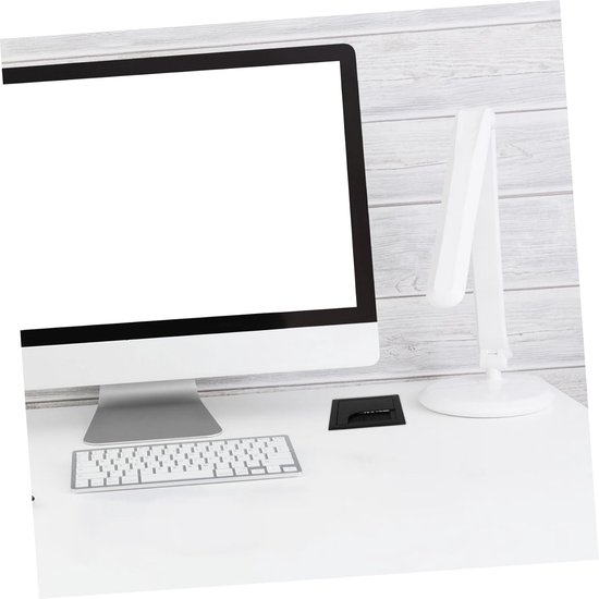 6stuks Desk Grommet Kabel Organizer Duurzaam Vierkante Grommet Voor Bureau Kabels Eenvoudige Installatie Opgeruimde Werkplek — afbeelding 2
