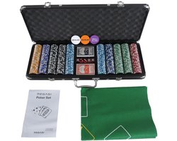 Pegasi pokerset 500 chips koffer Ultimate Value - Texas Hold'em Poker Set - Pokerkoffer - Koffer voor Pokeren