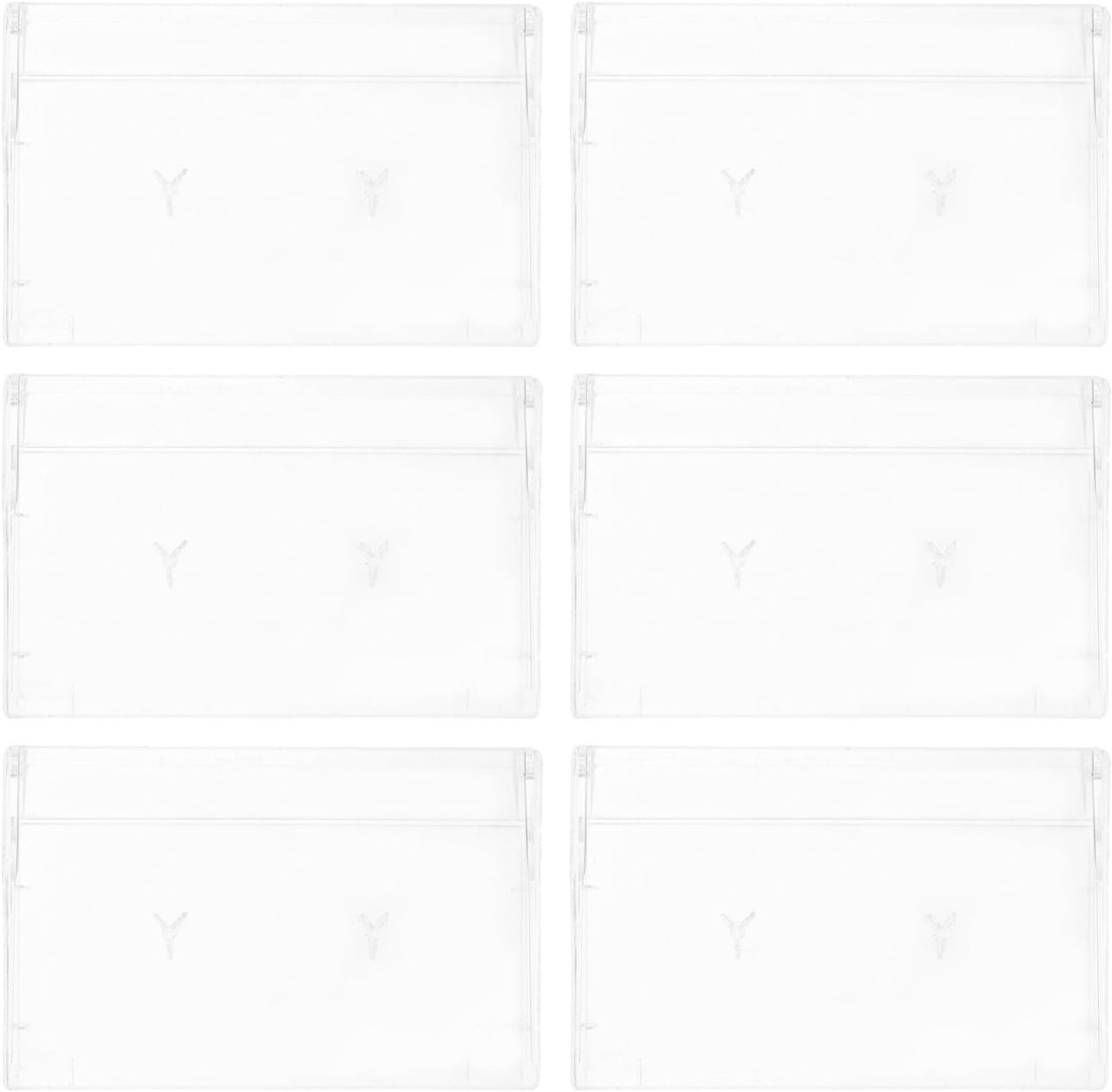 Set van 6 cassette-opbergdoosjes en -houders: Cassette-opbergdoos - Transparante organizer voor verzamelaars van vintage muziekcassettes 4,3"x2,8"x0,6&;