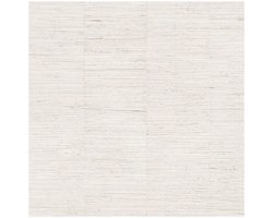 Structuur behang Profhome 781291-GU vliesbehang hardvinyl warmdruk in reliëf gestructureerd met strepen subtiel glanzend crème wit parelwit 5,33 m2