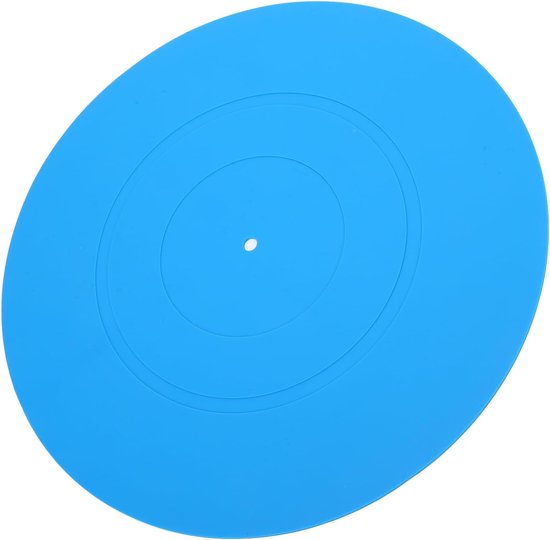 lyrlody Turntable Mat Slipmat, 12 Inch Siliconen Rubber (BLUE) — afbeelding 2