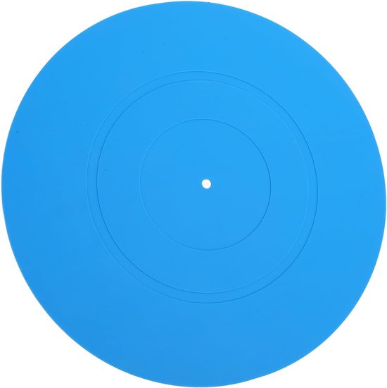 lyrlody Turntable Mat Slipmat, 12 Inch Siliconen Rubber (BLUE) — afbeelding 4