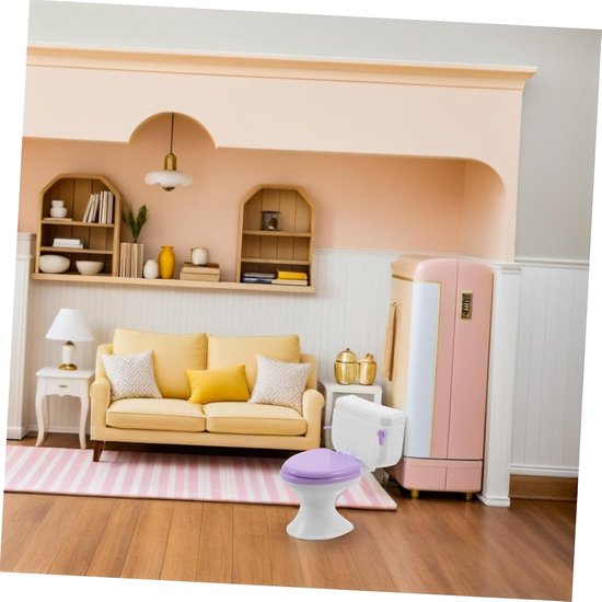 10 Stuks Poppenhuis Badkamer Accessoires Compact Realistisch Mini Toilet Speelgoed Voor Creatief Rollenspel Decoratie — afbeelding 3