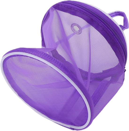 lyrlody Mini-garenopbergtas Nylon Gehaakte Brei-organizer 5,31 X 5,12 Inch met Grote Knoopsgaten Om Klitten Te Verminderen Draagbare Reisprojecttas voor Hobbyisten — afbeelding 2