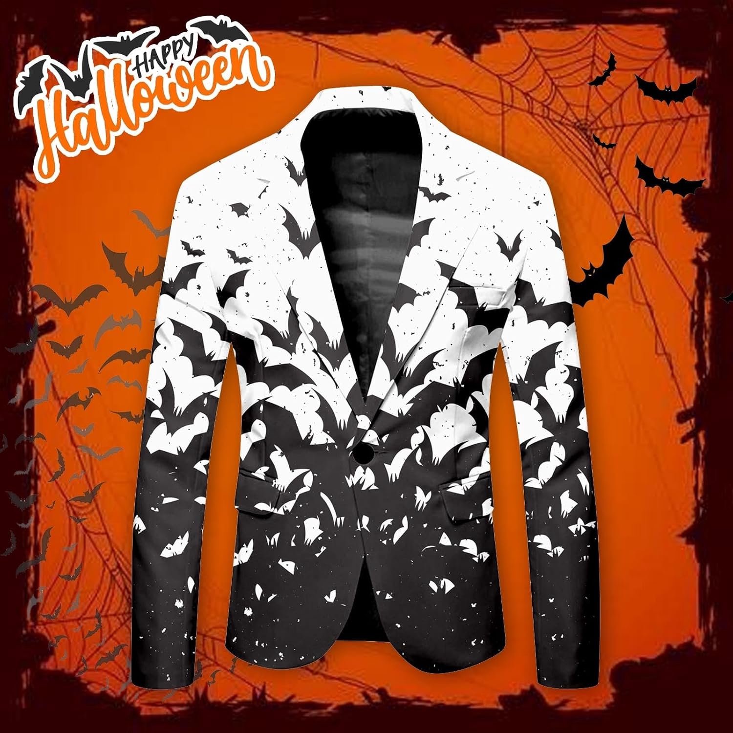 Halloweenkostuum voor heren, casual jas, los en comfortabel, gothic stijl, modieus, rollenspel