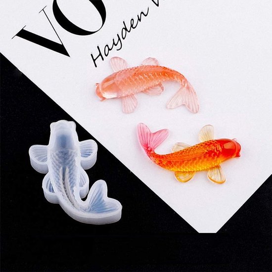 2 stuks siliconen harsvormen voor 3D-hangers en sleutelhangers — afbeelding 3