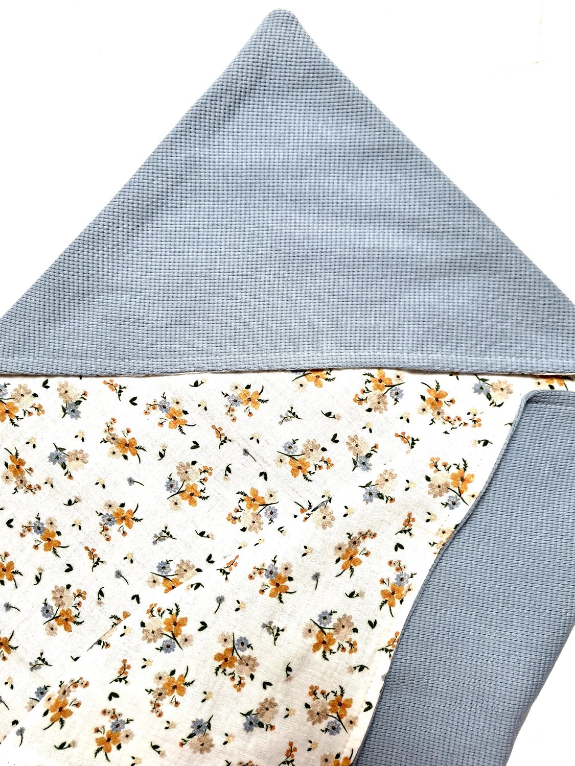 Oogappel Boeket Wafelstof & Hydrofiel Wikkeldeken Wikkeldoek Omslagdoek Baby Blauw 75x75 cm-Blauw