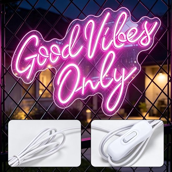 Good Vibes Only neonbord — afbeelding 3