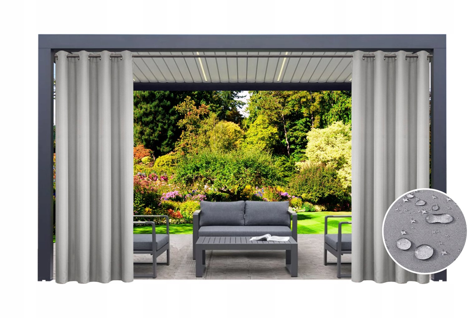 Waterdichte Terrasgordijn 155x220 cm - Bescherming voor Tuin & Balkon